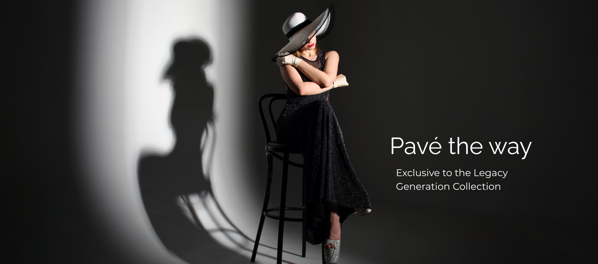 Elegant jewellery on a model